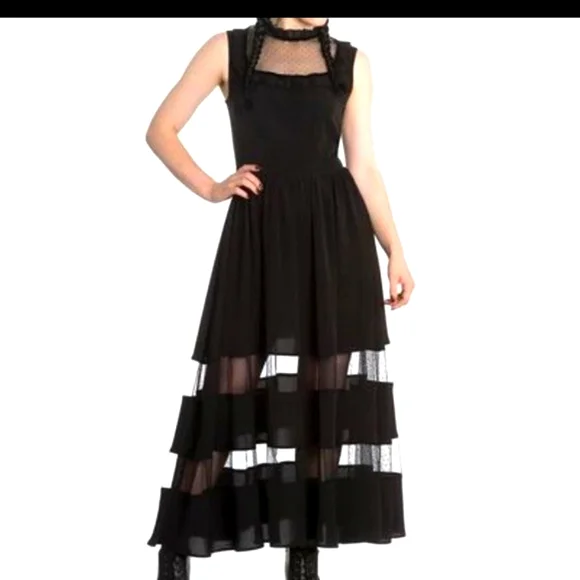 chinese dress ladies Lilith Maxi Dress  Hell Bunny